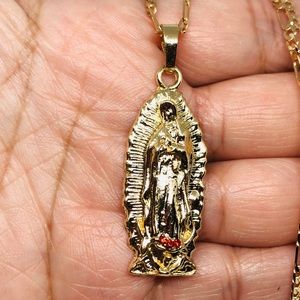 Virgen Guadalupe Necklace Gold Plated